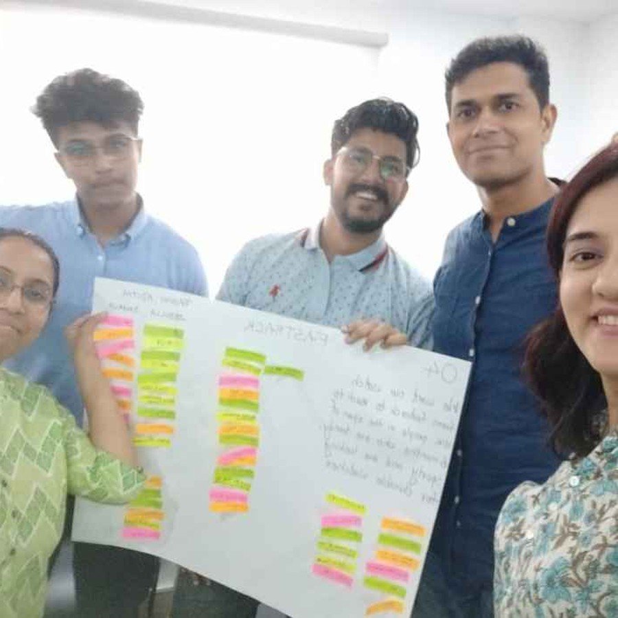 Manasi KG running a hospital workshop